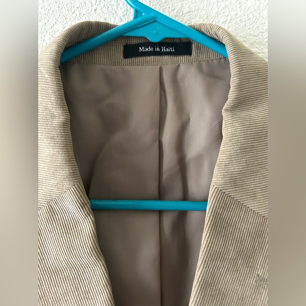 Pronto Uomo Tan Textured Blazer Sport Coat Mens Classic Button Front Jacket - Picture 4 of 10